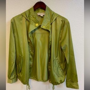 NWT Michael Kors Packable Hooded Light Sage Jacket